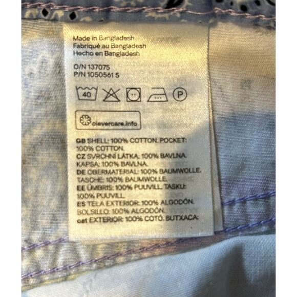 H&M Bandana Print High Rise Wide Leg Jeans Pants Size 4 - Picture 6 of 6